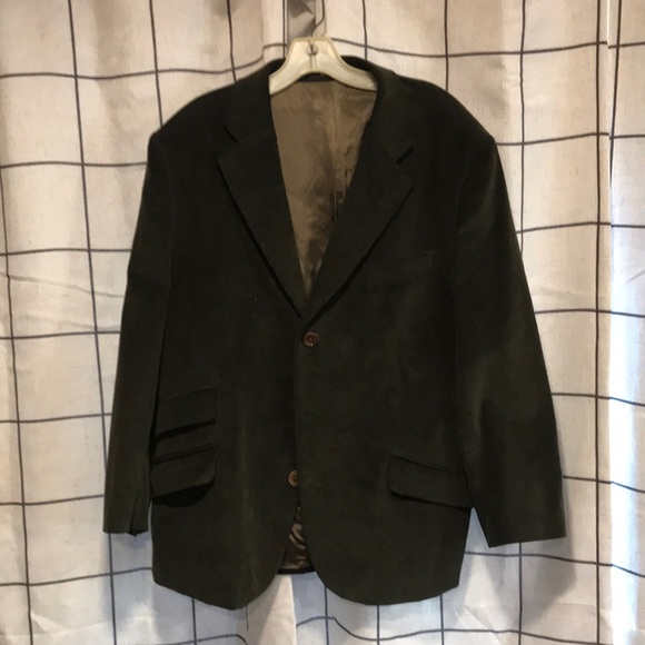 Barbour Green Corduroy Sport Coat - Picture 1 of 2